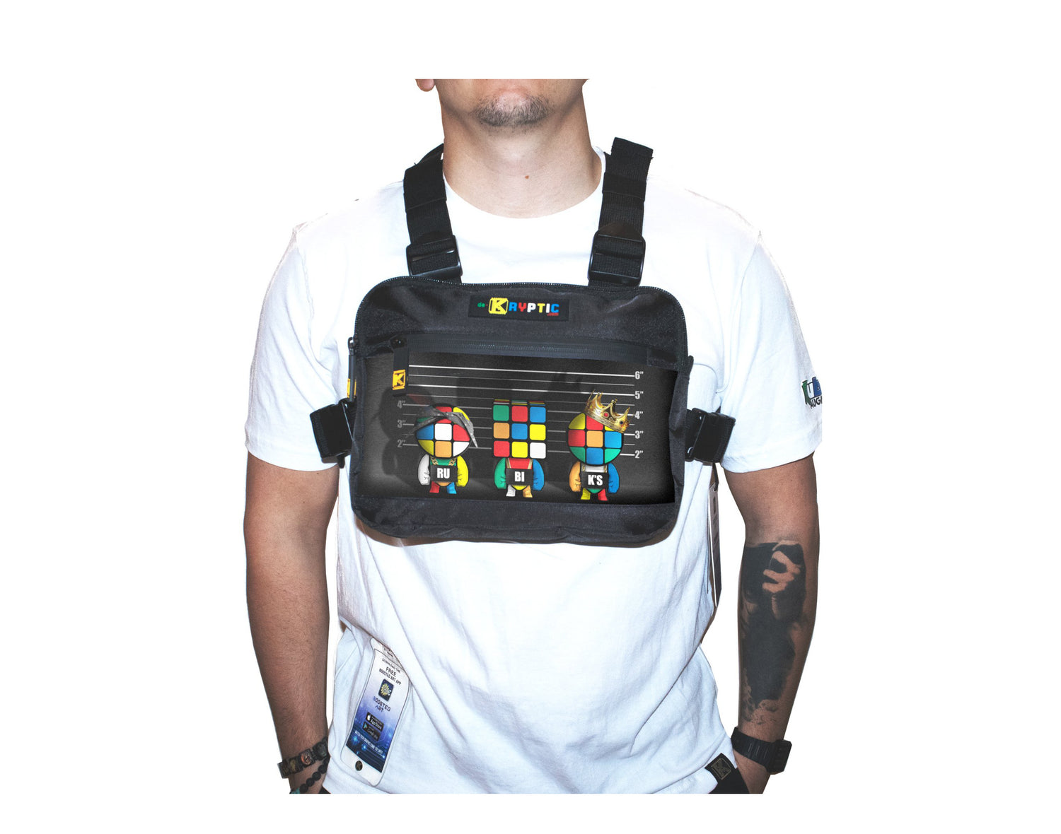 DeKryptic x Rubik's Unusual Suspects Augmented Reality Chest Rig Bag