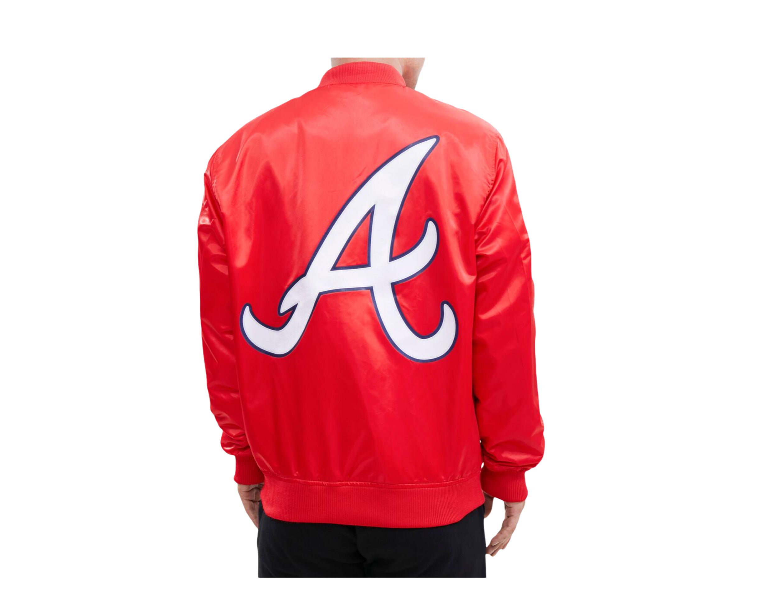 Shop Pro Standard Atlanta Hawks Big Logo Satin Jacket BAH652881-RED red