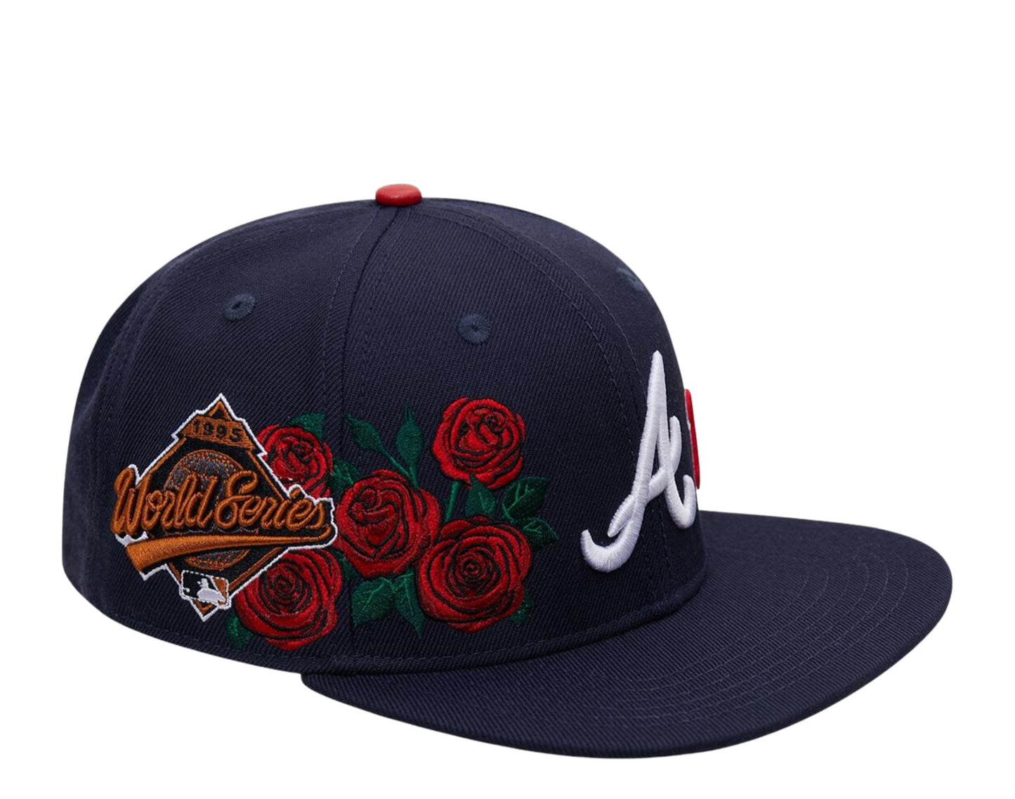 Pro Standard MLB Atlanta Braves 1995 WS Roses Snapback Hat w/ Pink Undervisor