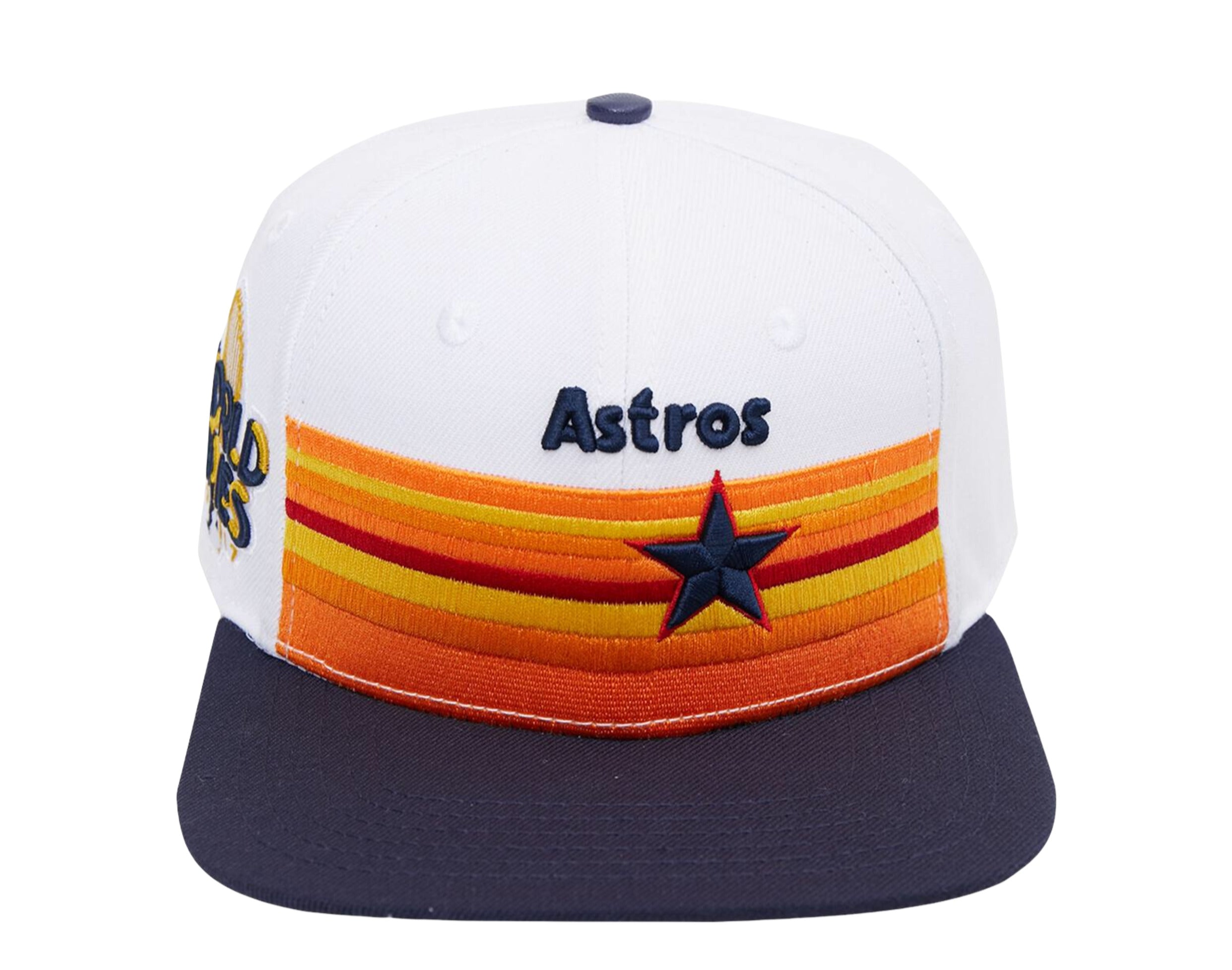 Pro Standard MLB Houston Astros 2017 WS Retro Stripes Snapback Hat w/ Pink  Undervisor