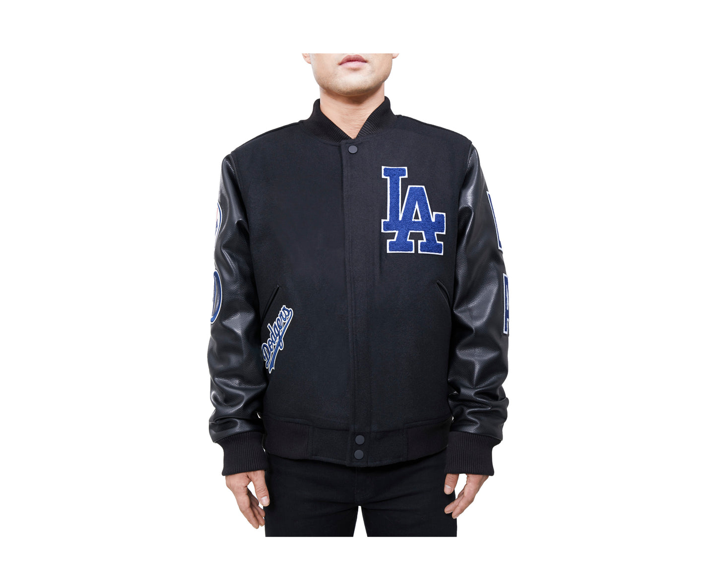 Pro Standard MLB Los Angeles Dodgers Logo Blended Varsity Men's Jacket