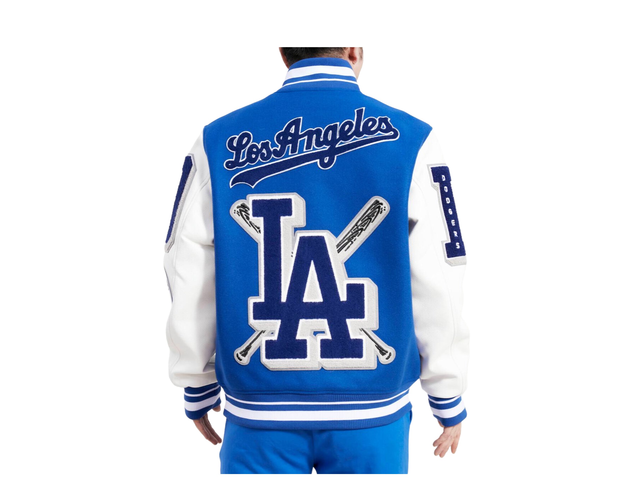 Pro Standard MLB Los Angeles Dodgers Mash Up Logo Varsity Men's Jacket