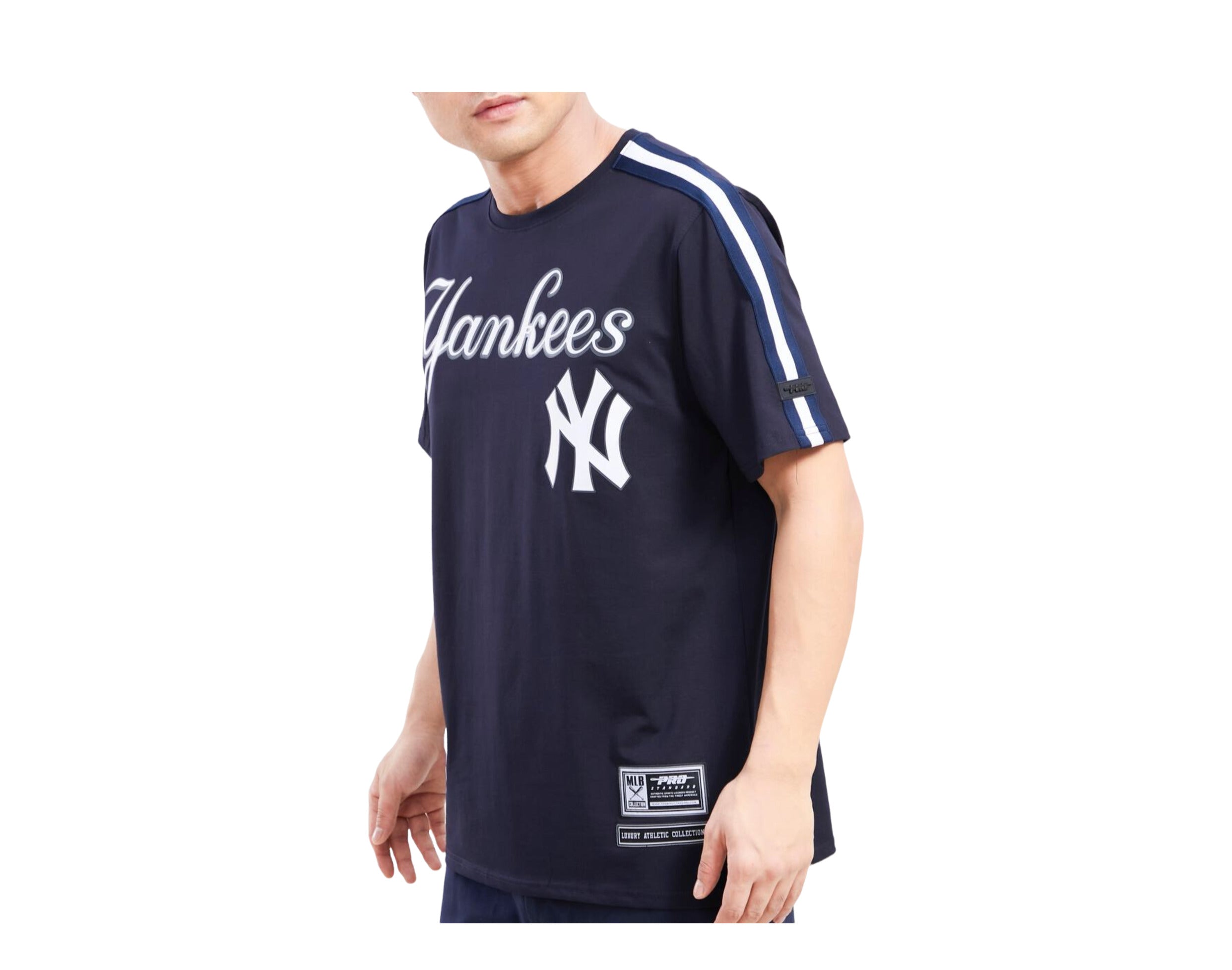Pro Standard Mens MLB New York Yankees Logo Pro Team Crew Neck T