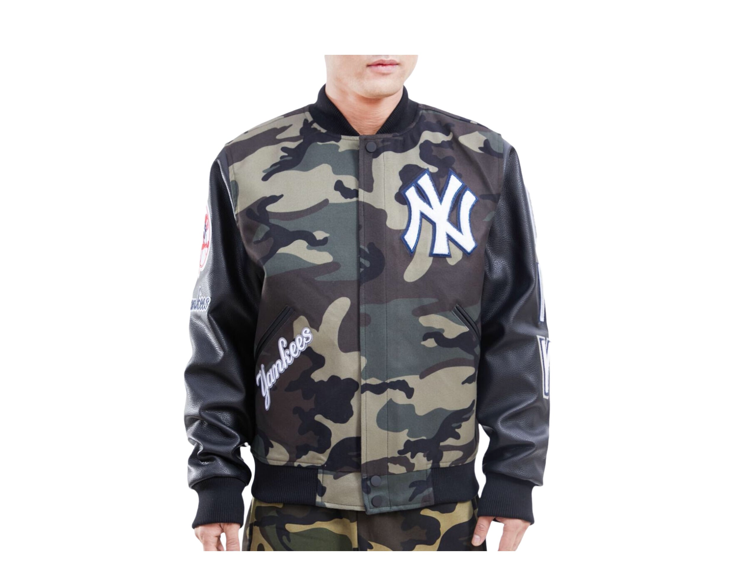 Pro Standard MLB New York Yankees Camo Logo Varsity Men's Jacket
