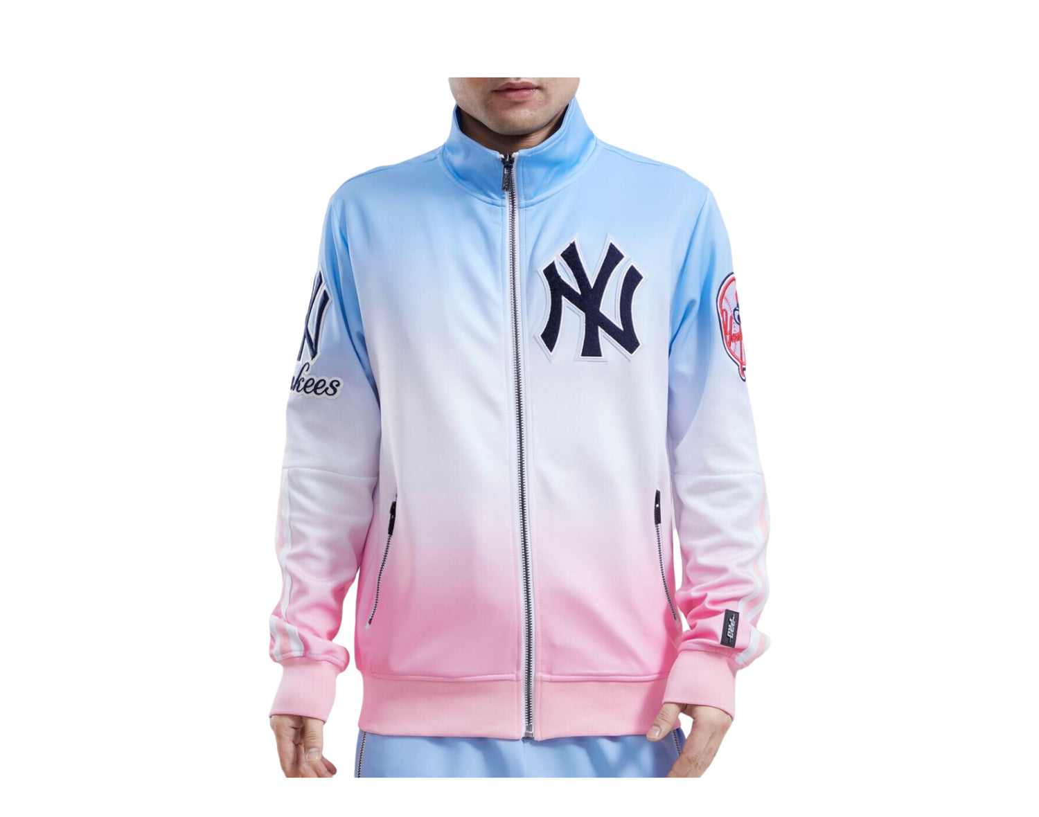 Houston Astros Pro Standard Ombre Pullover Hoodie - Blue/Pink
