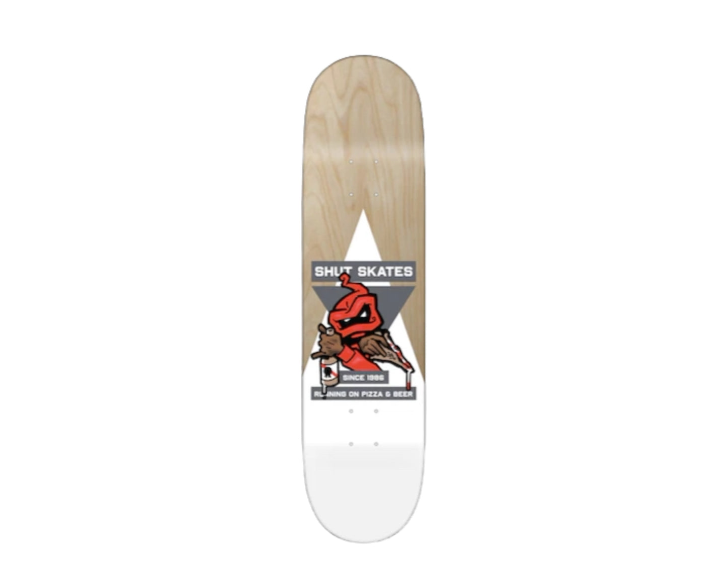 SHUT Pizza & Beer Team Insignia Skateboard Deck
