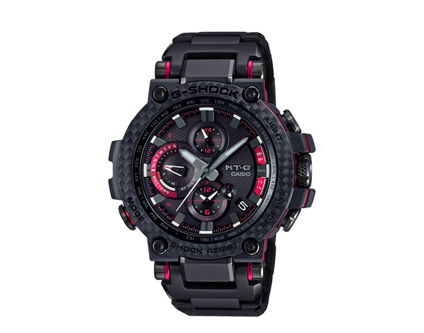 Casio G-Shock MTGB1000 MT-G Carbon Analog Chrono Metal Men's Watch