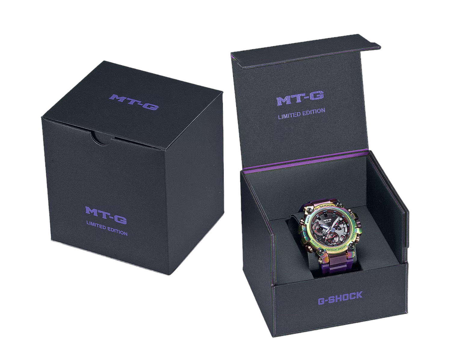 Casio G-Shock MTGB3000PRB1 Aurora Borealis MT-G Analog Chrono Metal Watch