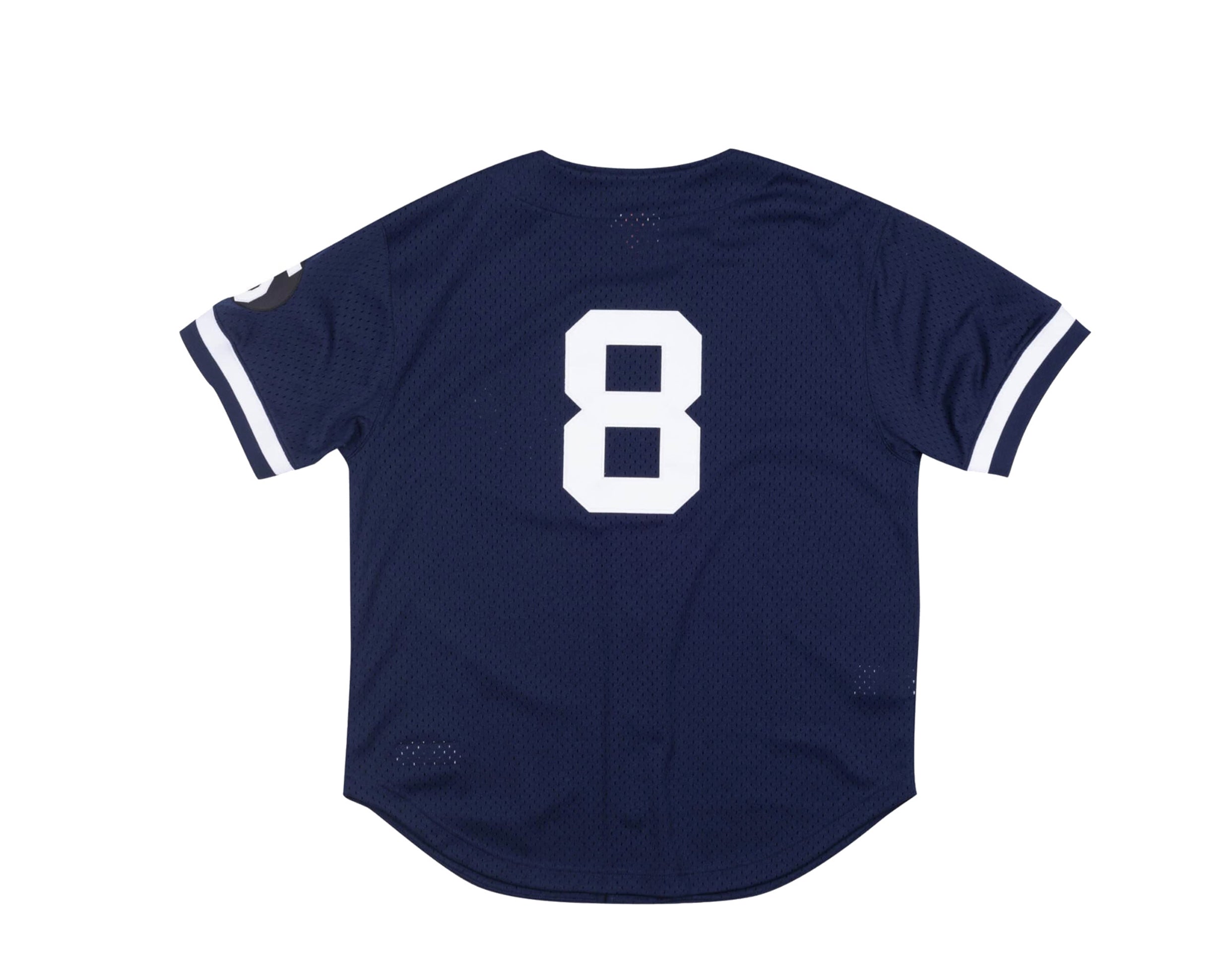 Yogi Berra New York Yankees Mitchell & Ness Cooperstown Collection Mesh Batting Practice Jersey – Navy