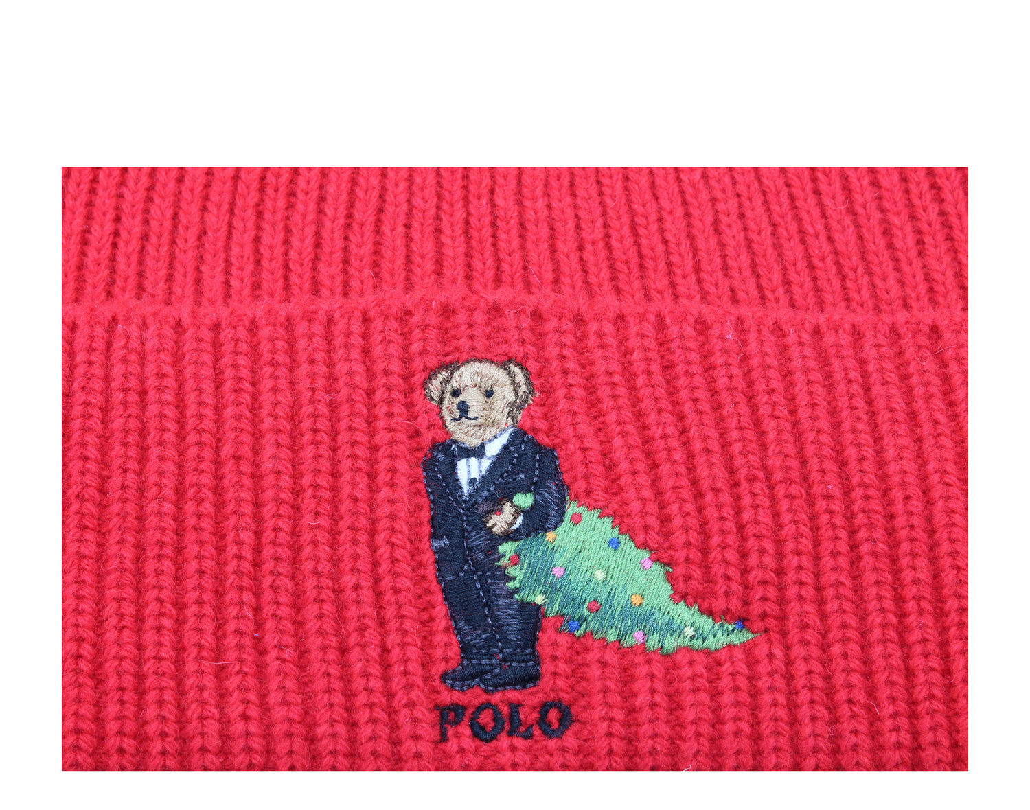 Polo Ralph Lauren Polo Bear Christmas Tree Knit Hat