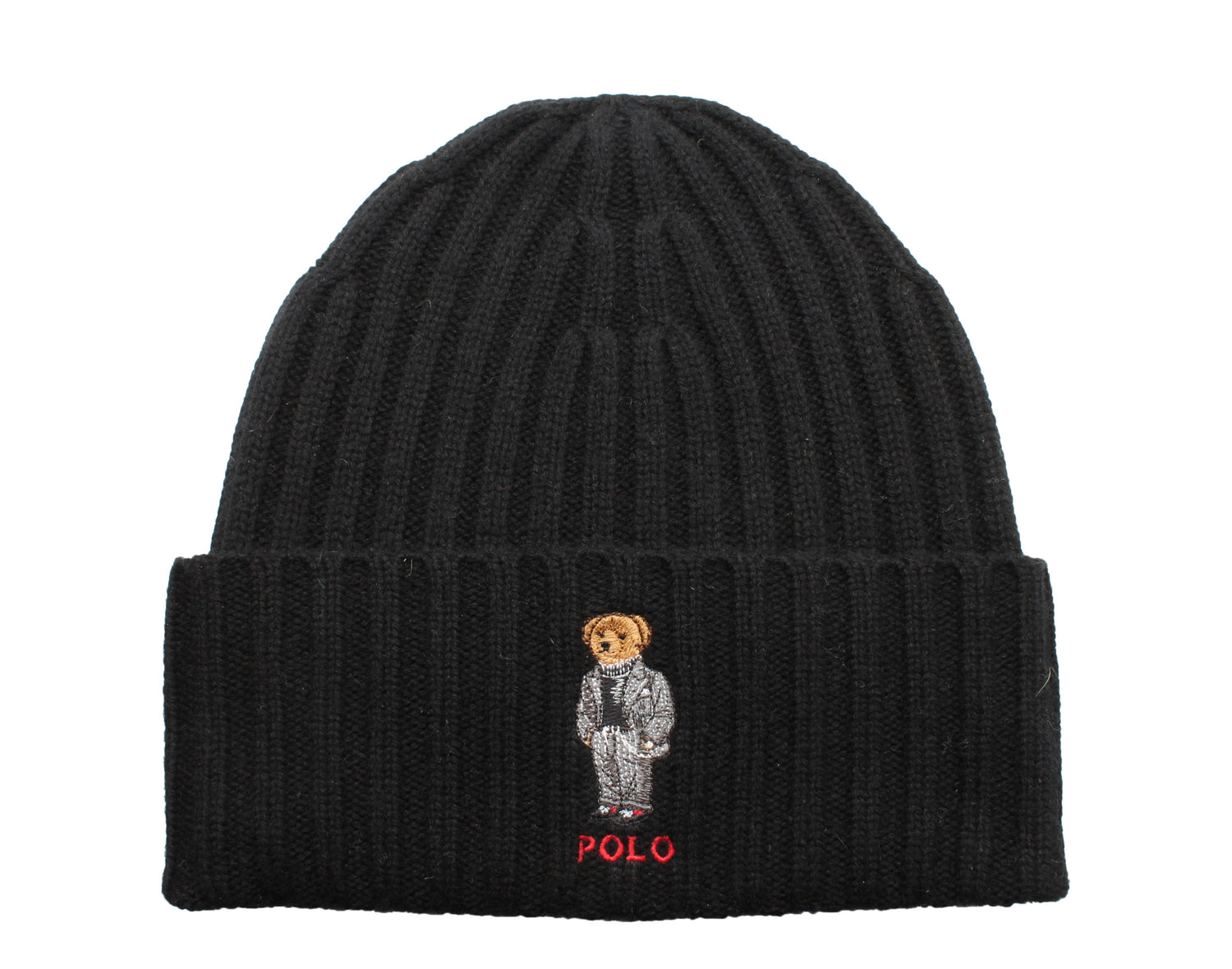 Polo Ralph Lauren Polo Bear Chalk-Stripe Knit Cuffed Hat