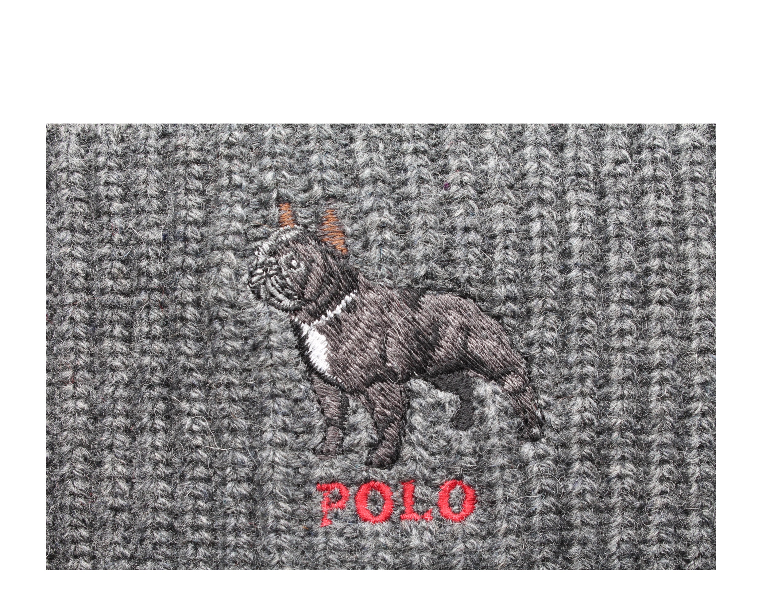 Polo Ralph Lauren French Bulldog Knit Cuffed Hat