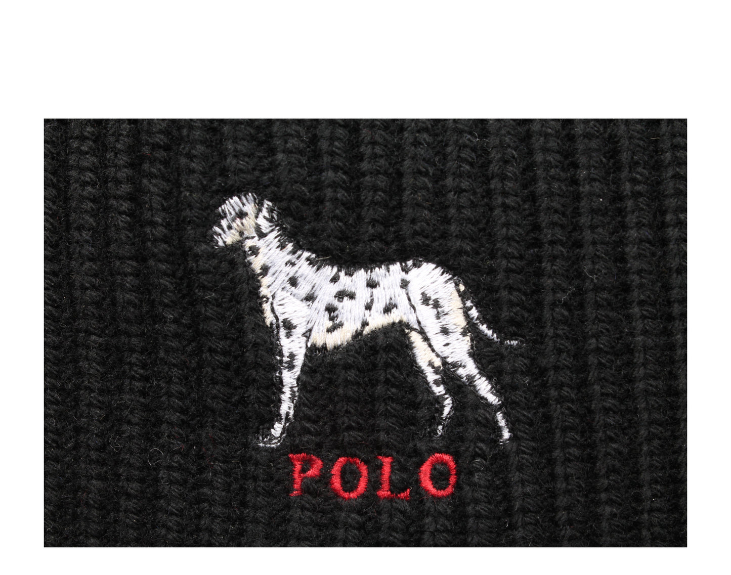 Polo Ralph Lauren Dalmatian Dog Knit Cuffed Hat