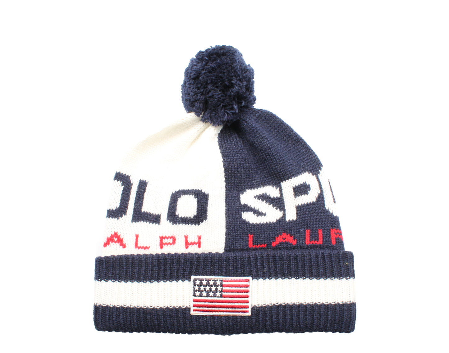 Polo Ralph Lauren Colorblocked Polo Sport Pom-Pom Knit Hat