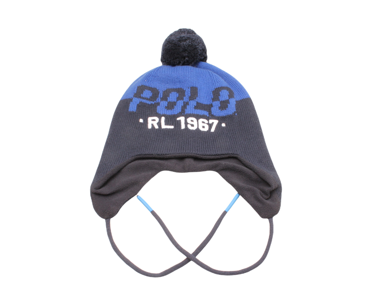 Polo Ralph Lauren RL 1967 Earflap Pom-Pom Knit Hat