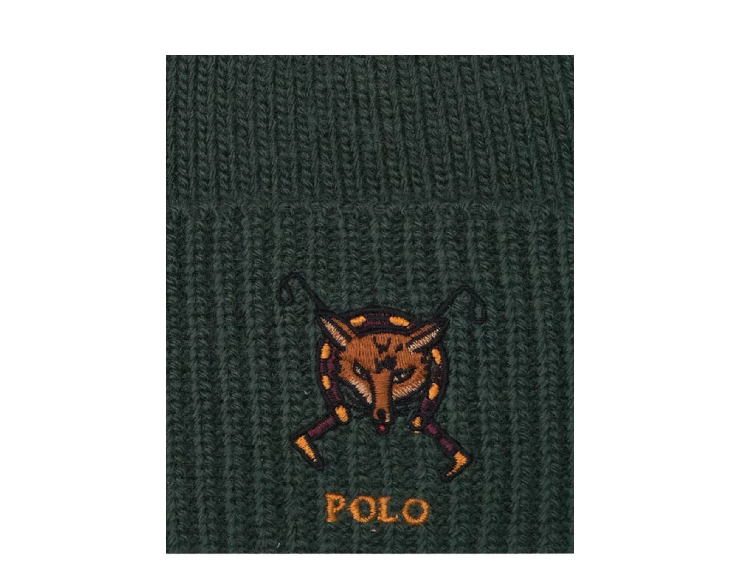 Polo Ralph Lauren Embroidered Fox Rib-Knit Beanie
