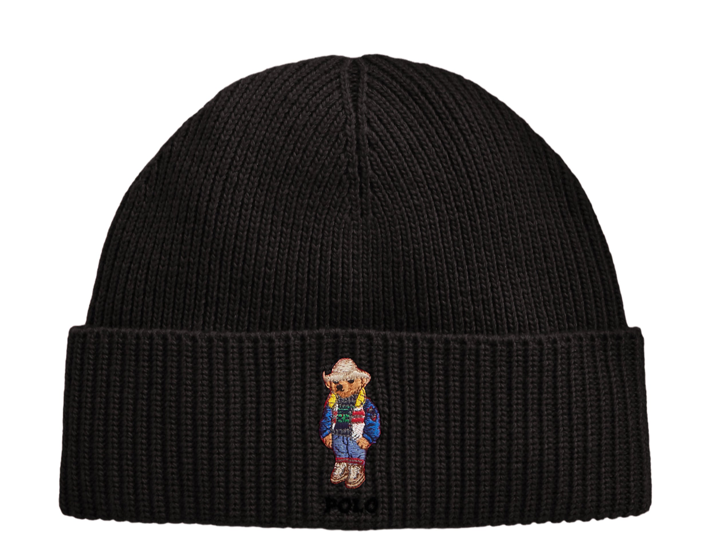 Polo Ralph Lauren Solid Holiday Bear Rib-Knit Beanie