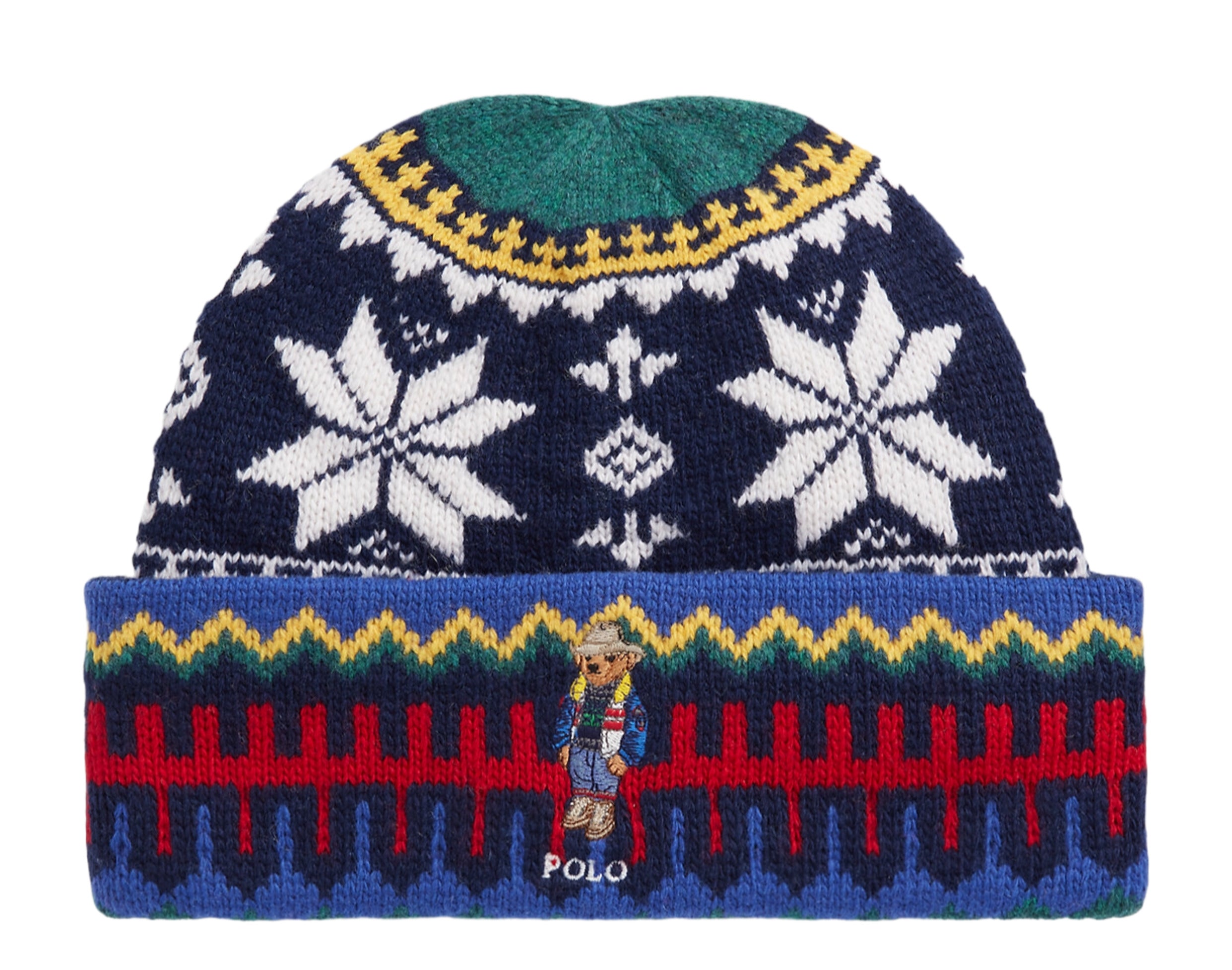 Polo Ralph Lauren Holiday Jacquard Bear Rib-Knit Beanie
