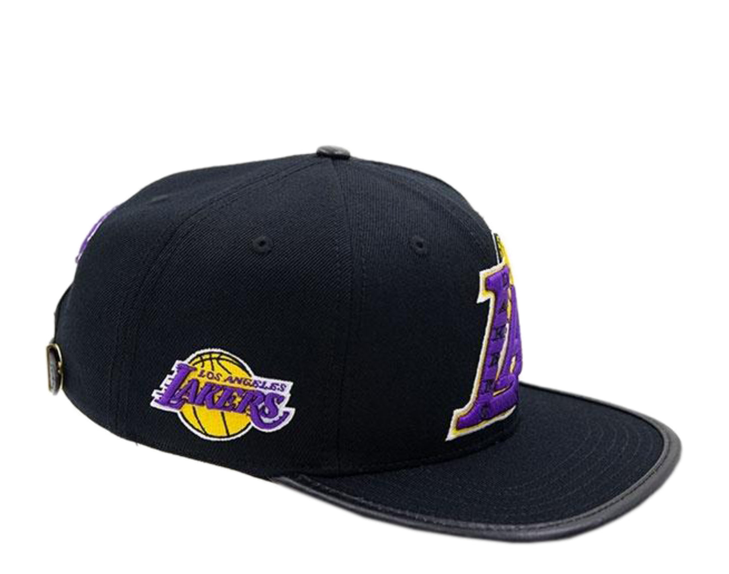 Pro Standard Blended Letter Logo Los Angeles Lakers Strapback Hat