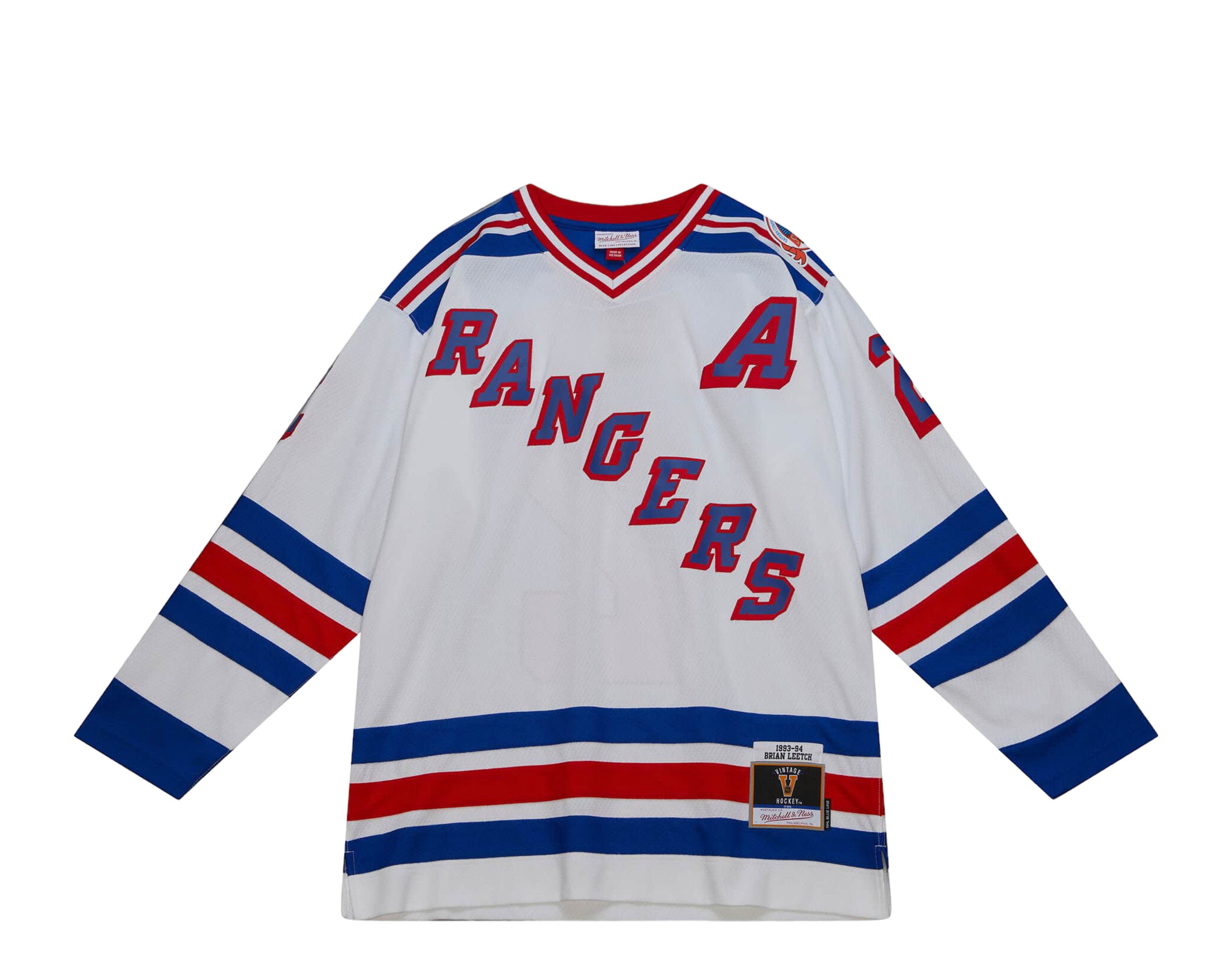 Brian Leetch 2003 New York Rangers Vintage Throwback NHL Hockey Jersey