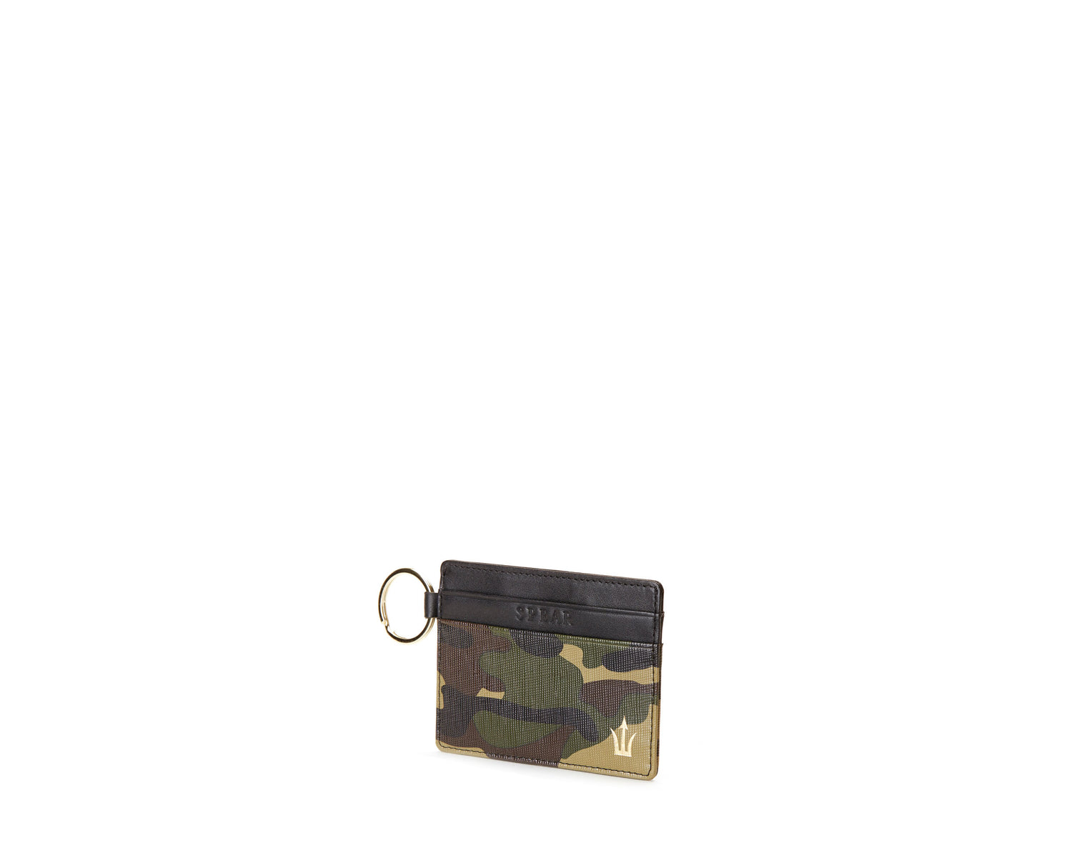 Spear Consul Card Holder with Gold Ring