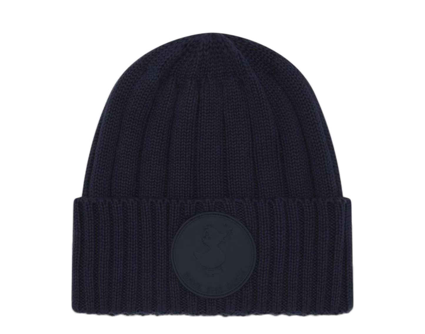 Save The Duck Large Logo Cotton Knit Cuffed Beanie