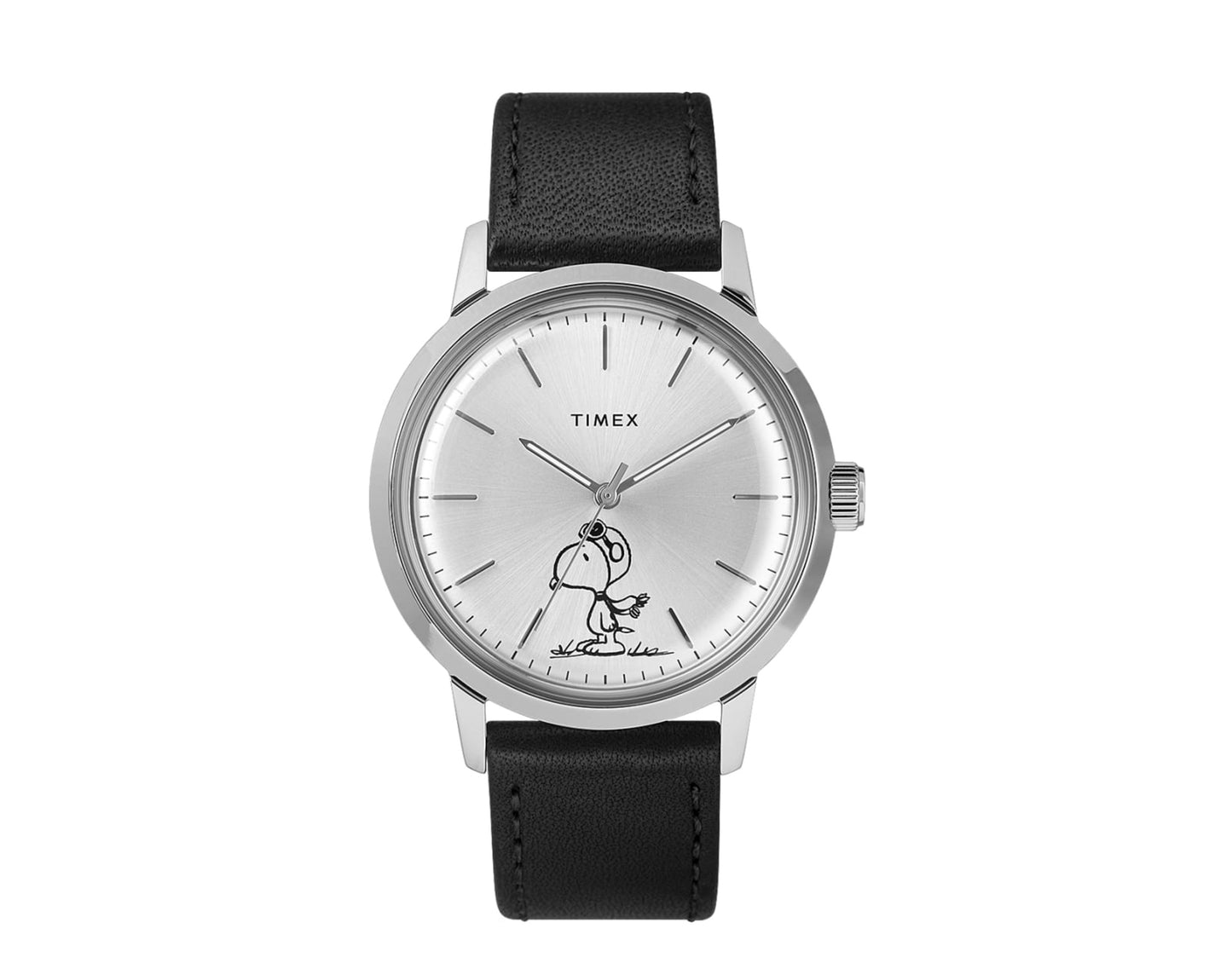 Timex Marlin Automatic X Peanuts - Snoopy Flying Ace 40mm Leather Strap Watch