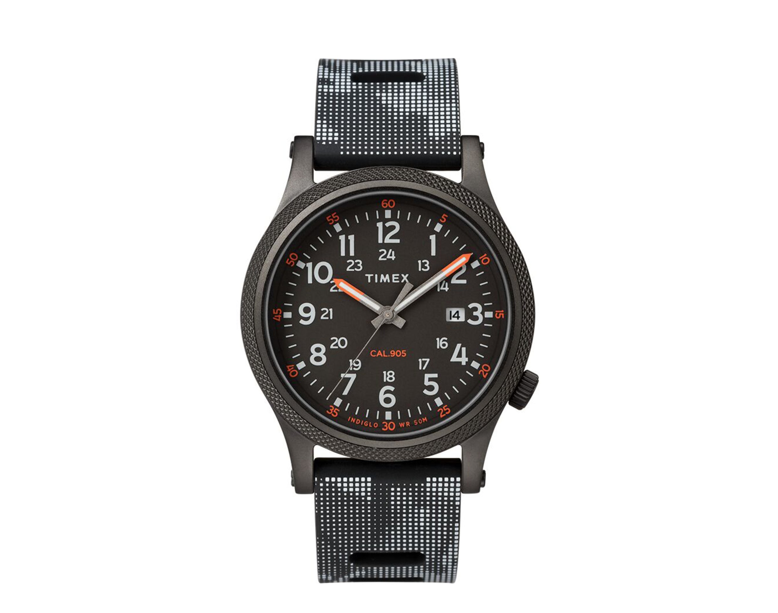 Allied lt 40mm deals leather strap watch