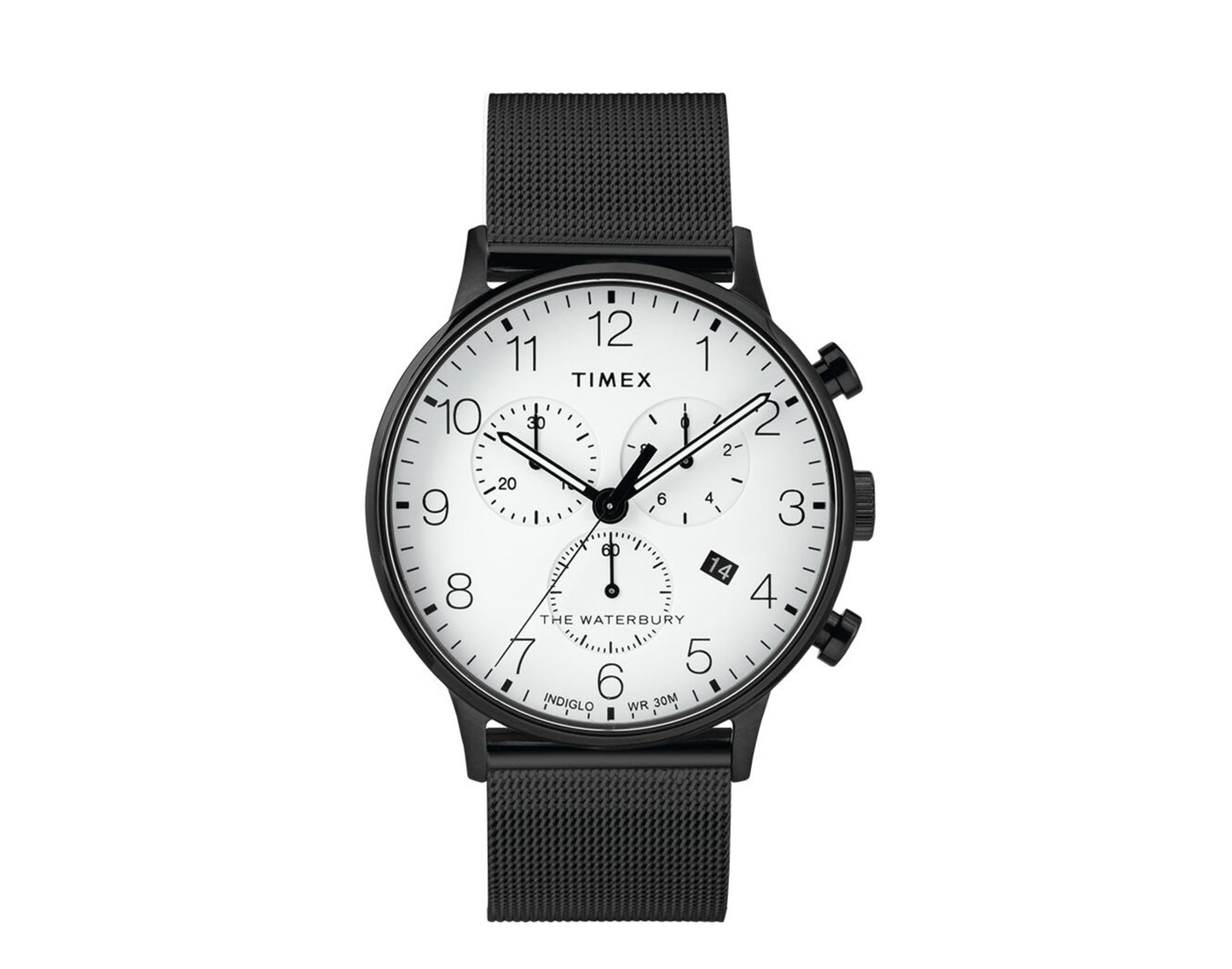 Timex Waterbury Classic Chronograph 40mm Stainless Steel Mesh Band Watch