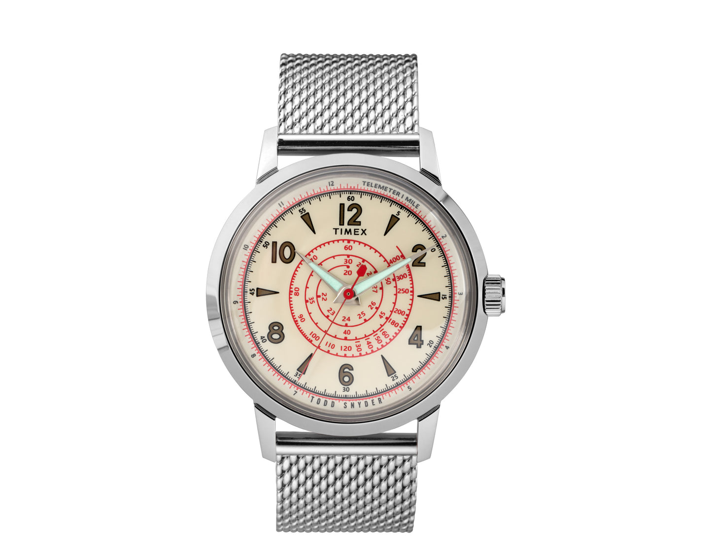 Timex x Todd Snyder Beekman 40mm Stainless Steel Mesh Band Watch