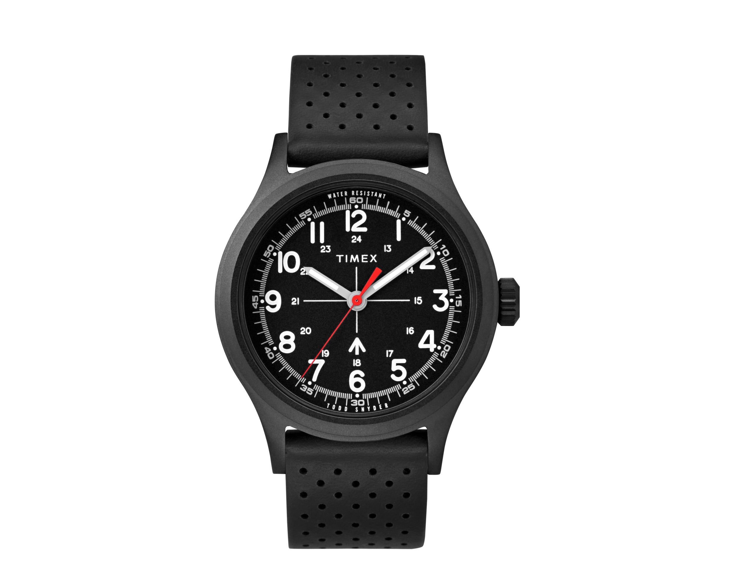 Timex x Todd Snyder Military 40mm Leather Strap Watch