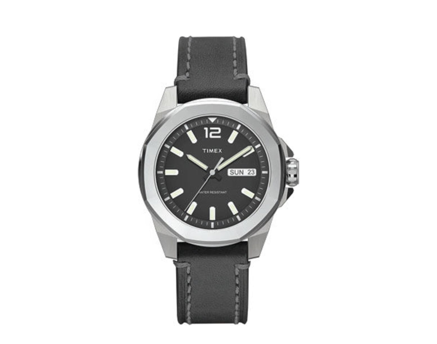 Timex Essex Avenue 44mm Leather Strap Watch