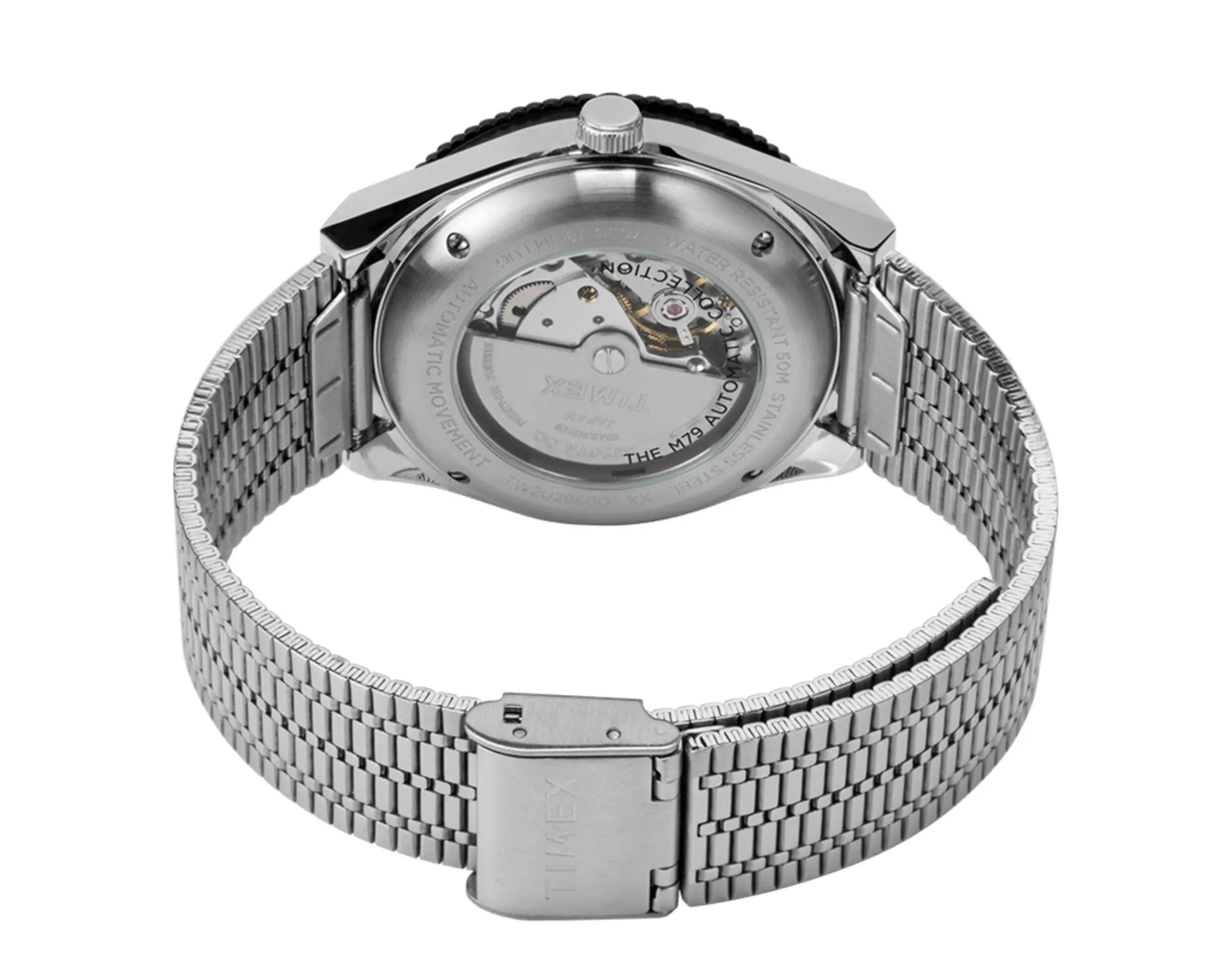Timex M79 Automatic 40mm Stainless Steel Bracelet Watch.