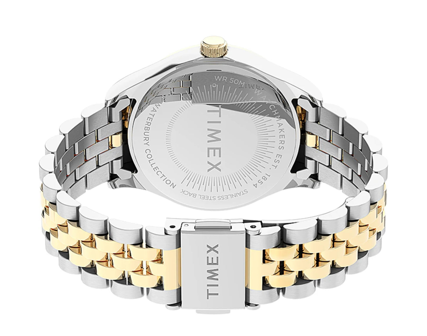 Timex Waterbury Legacy with Swarovski® Crystals 34mm Stainless Steel Bracelet Women's Watch