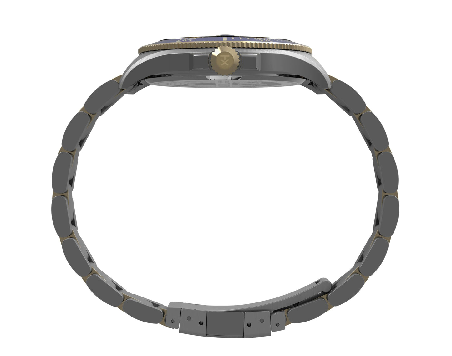 Timex Harborside Coast 43mm Two-Tone Steel Bracelet Watch