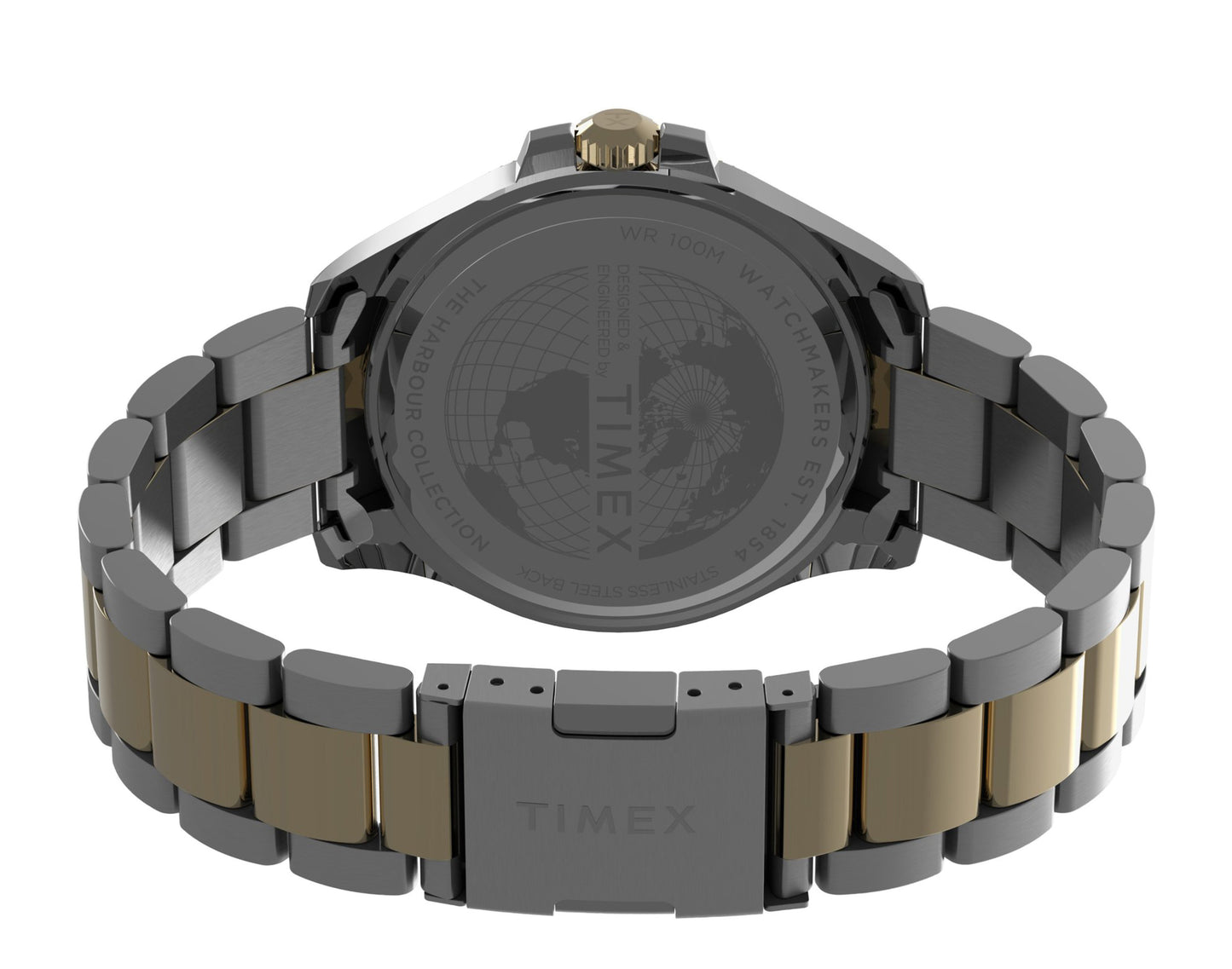 Timex Harborside Coast 43mm Two-Tone Steel Bracelet Watch