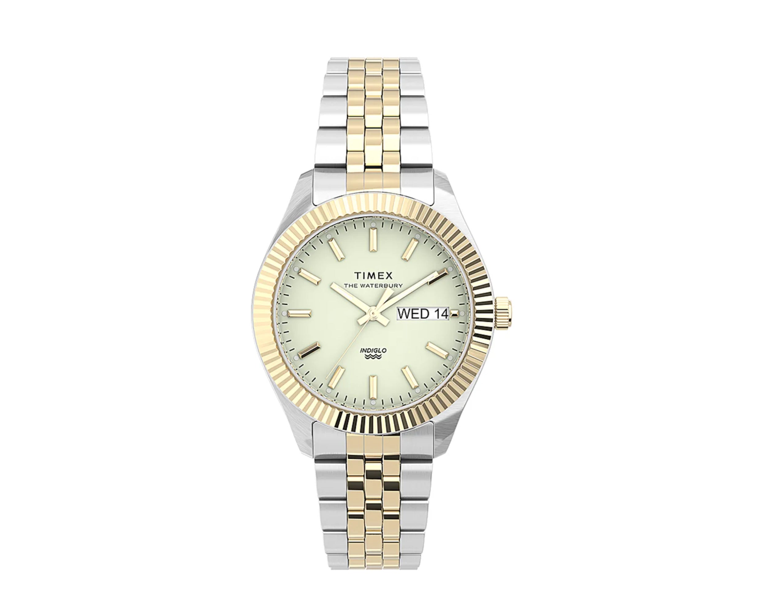 Timex Waterbury Legacy Boyfriend 36mm Stainless Steel Bracelet Watch