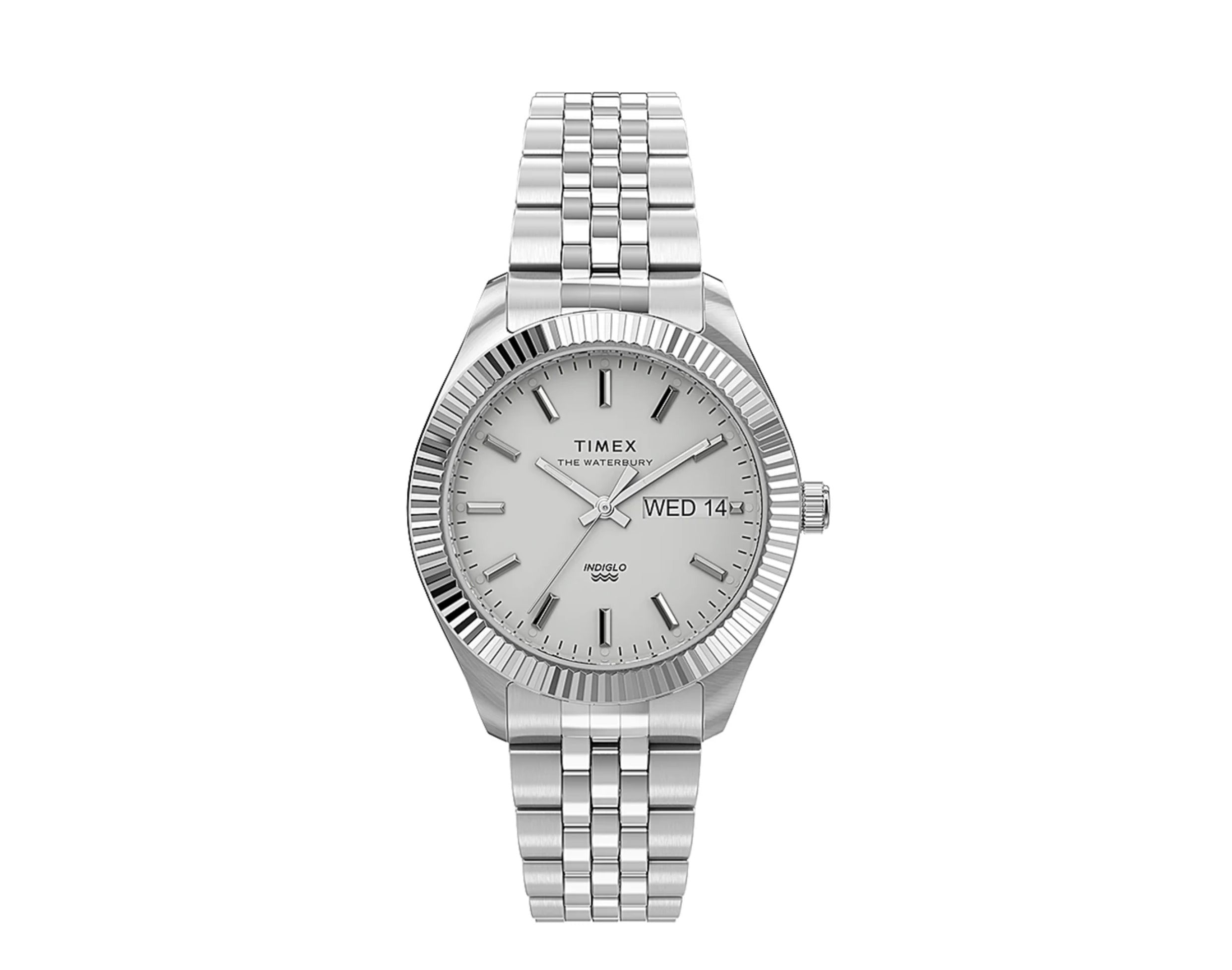Timex Waterbury Legacy Boyfriend 36mm Stainless Steel Bracelet Watch