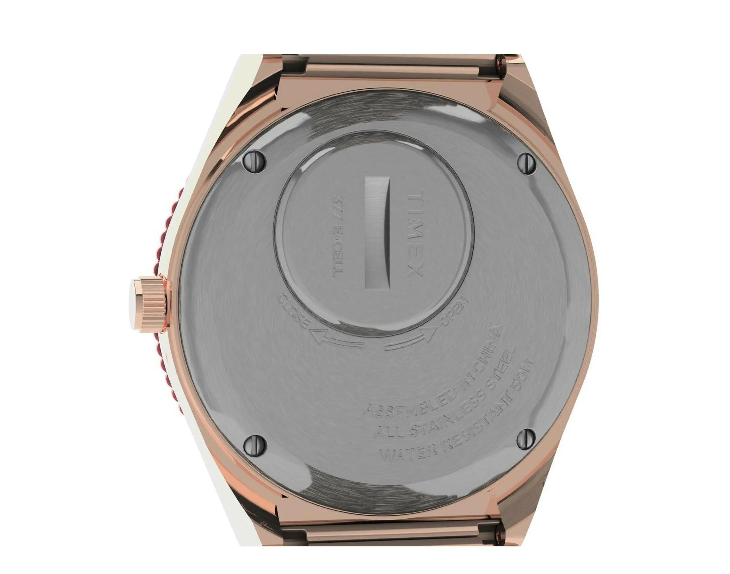 Timex Q Malibu 36mm Stainless Steel Expansion Band Women's Watch.