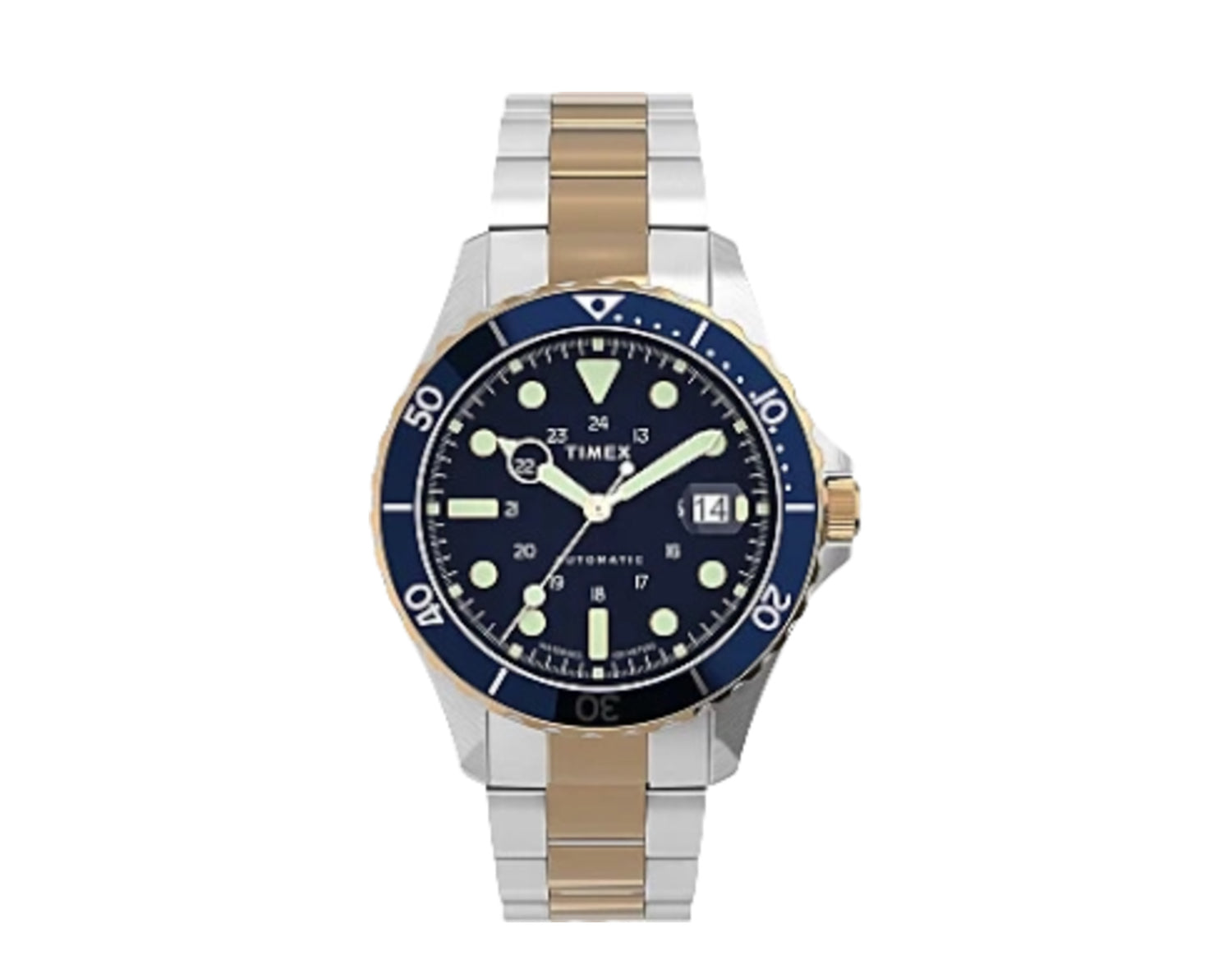 Timex Navi XL Automatic 41mm Stainless Steel Bracelet Watch