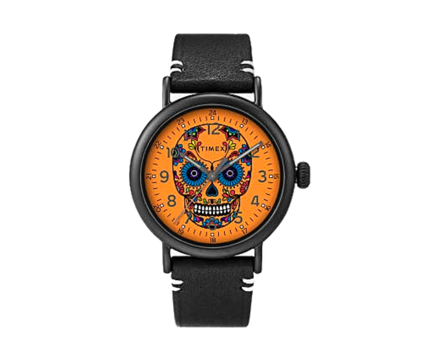 Timex Standard Dia de los Muertos 40mm Leather Strap Watch