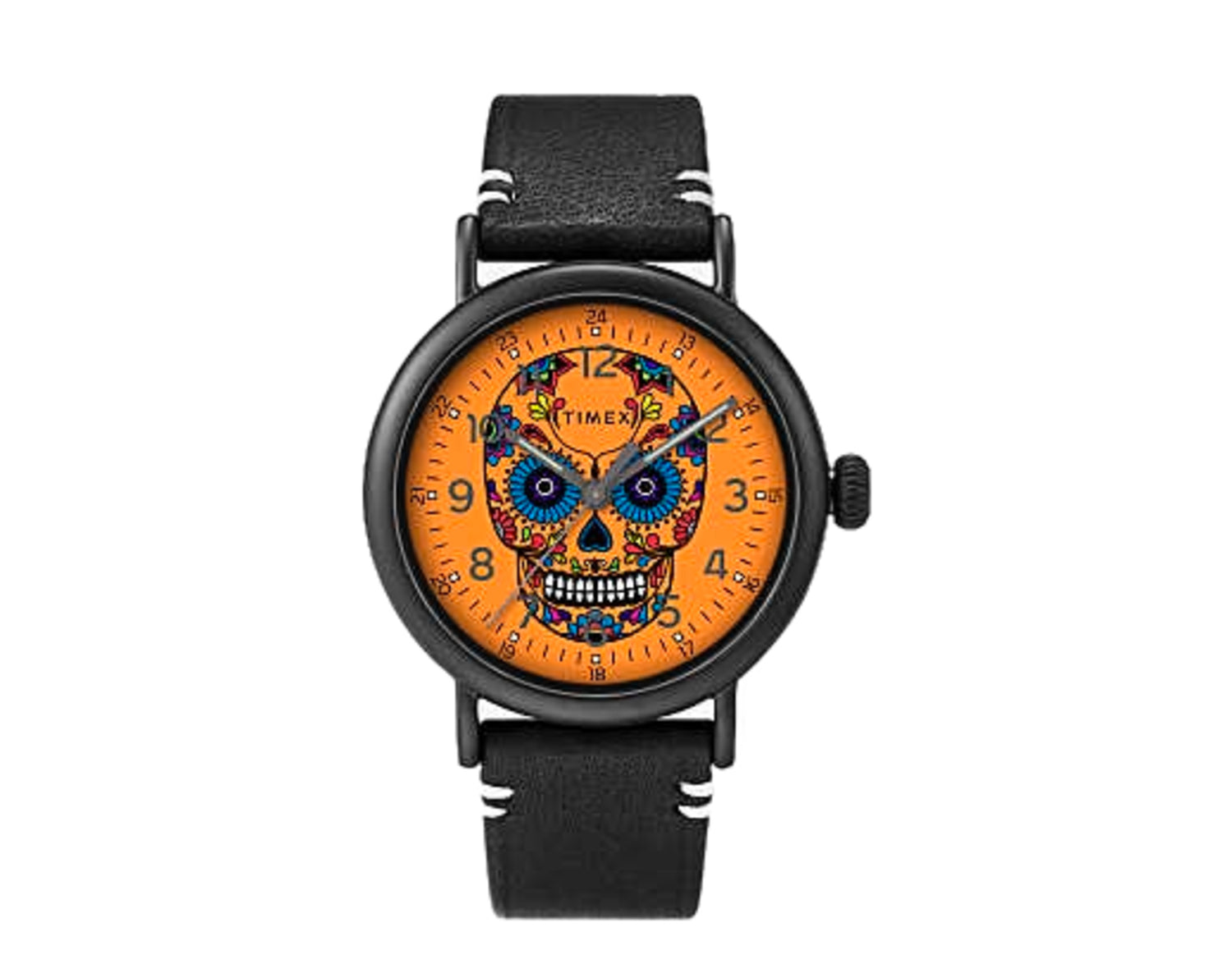 Timex Standard Dia de los Muertos 40mm Leather Strap Watch