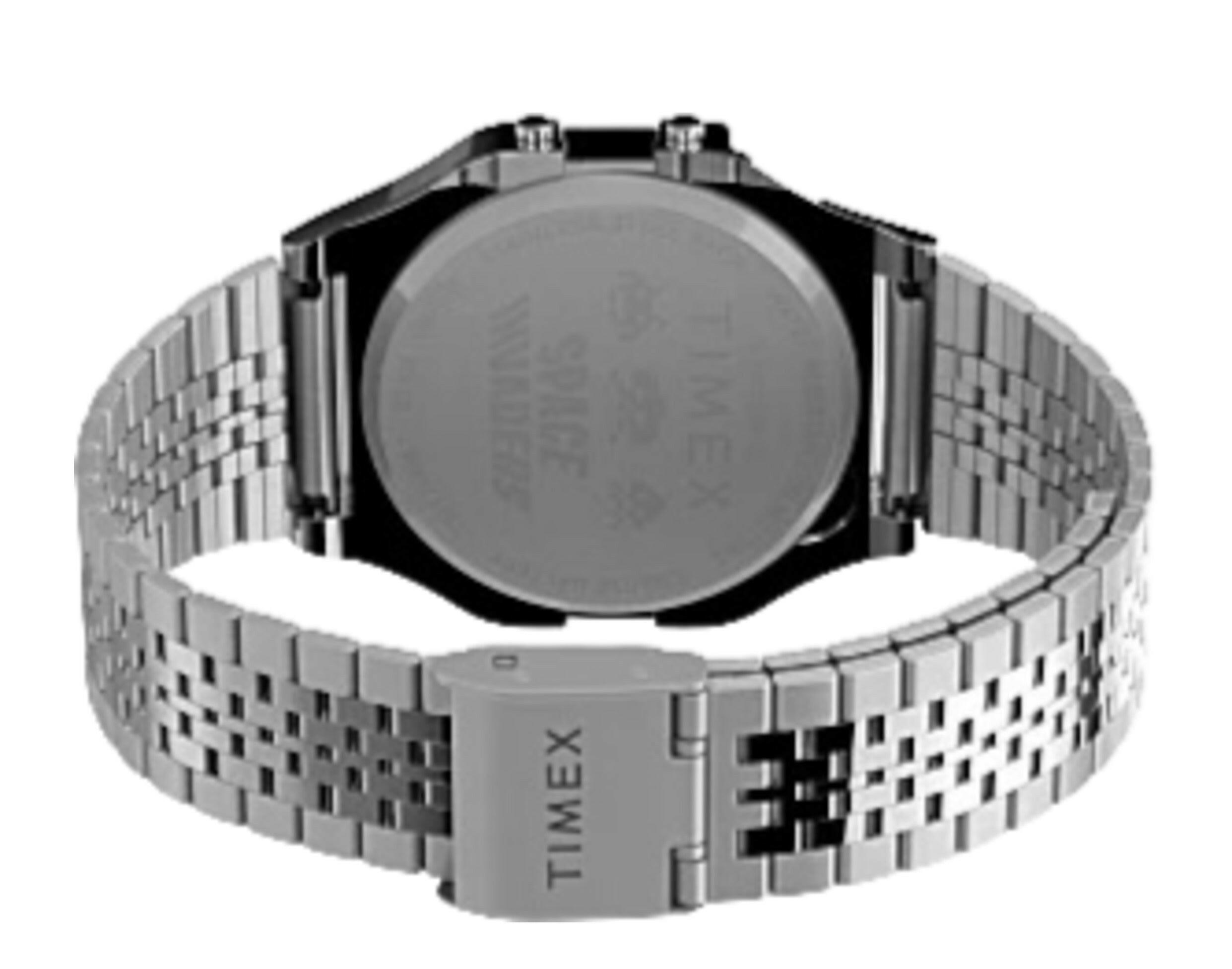 Timex T80 x Space Invaders 34mm Stainless Steel Bracelet Watch.