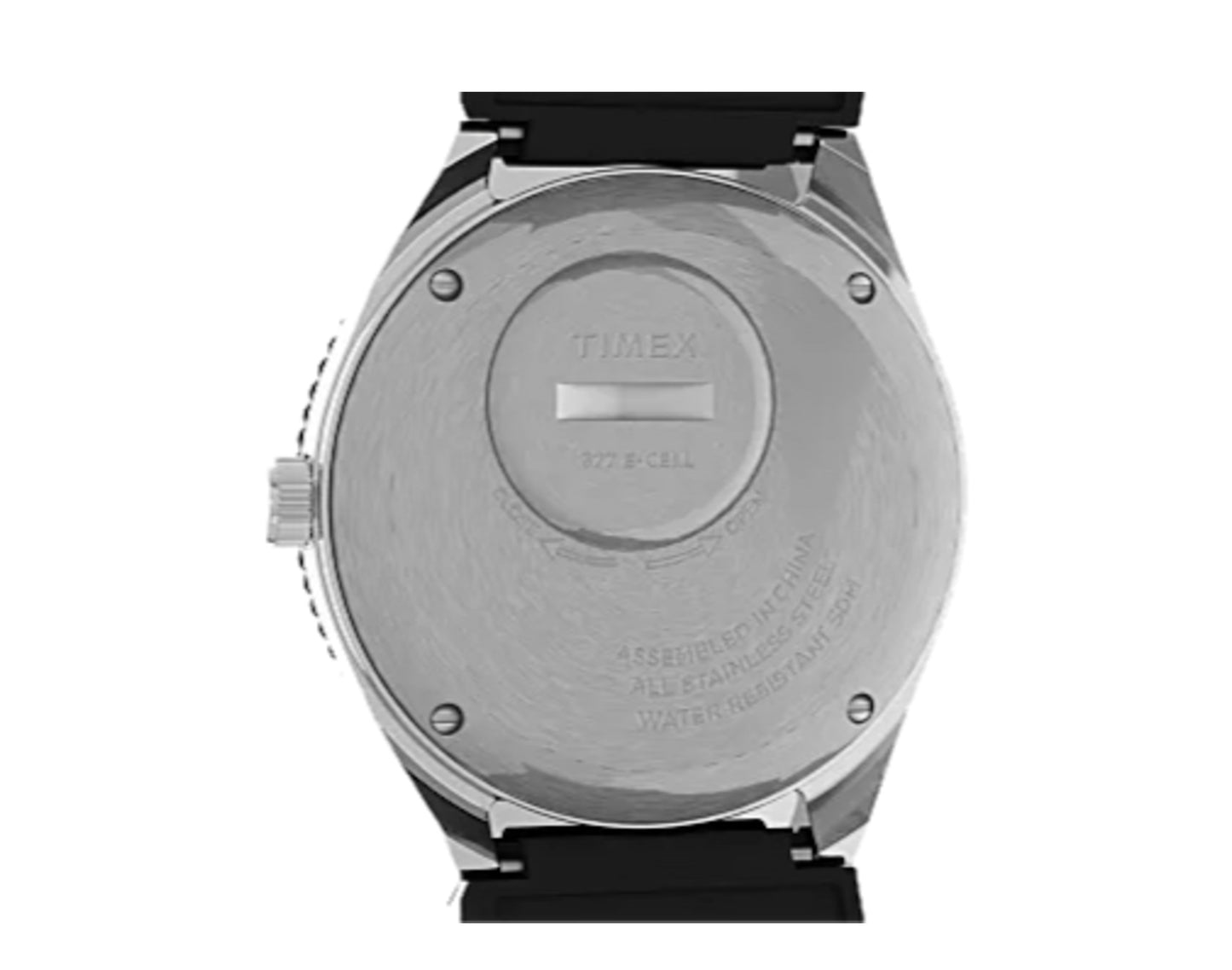 Timex Q 38mm Synthetic Rubber Strap Watch