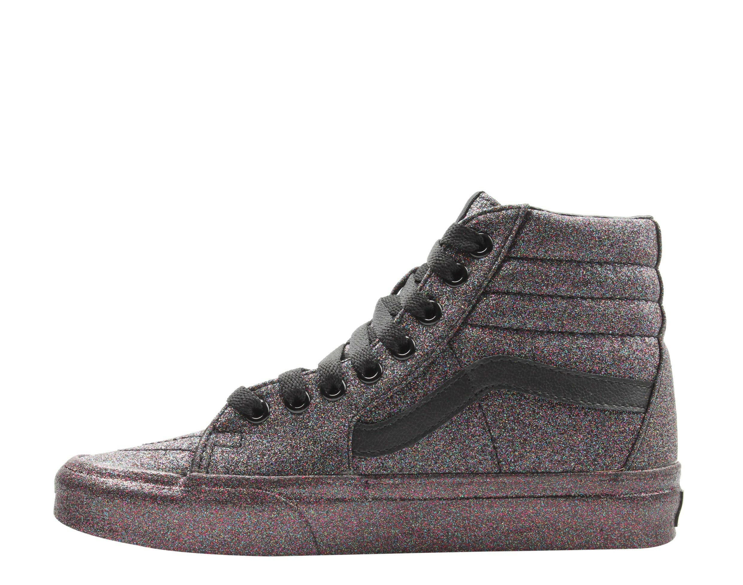 Vans Sk8-Hi Rainbow Glitter Classic Hi Top Sneakers.