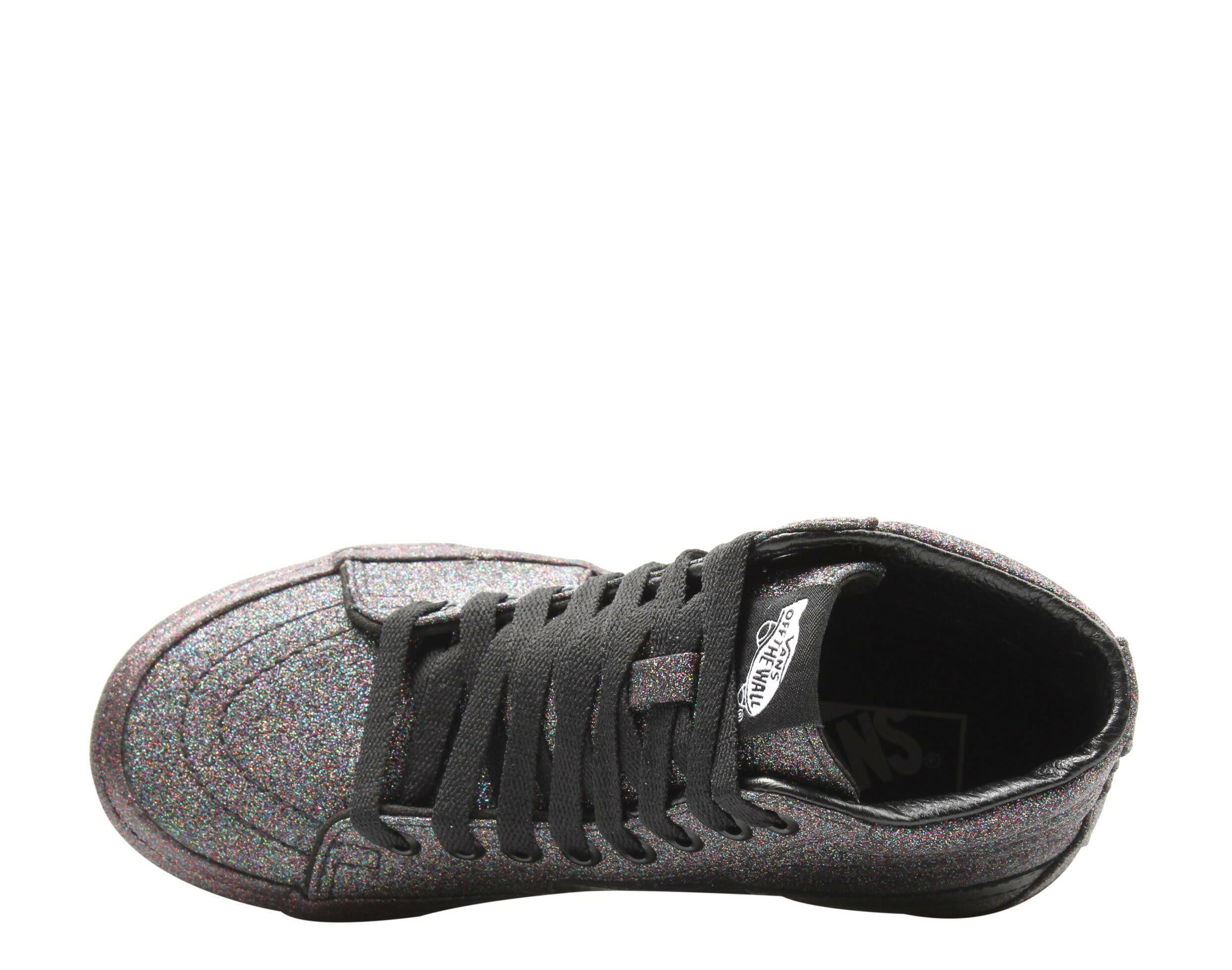 Vans Sk8-Hi Rainbow Glitter Classic Hi Top Sneakers.