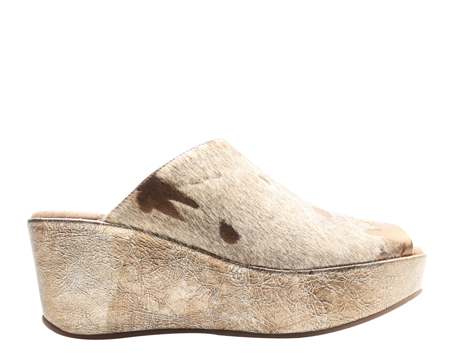 Chocolat Blu Yiona Pony Peep Toe Wedge Women's Sandal