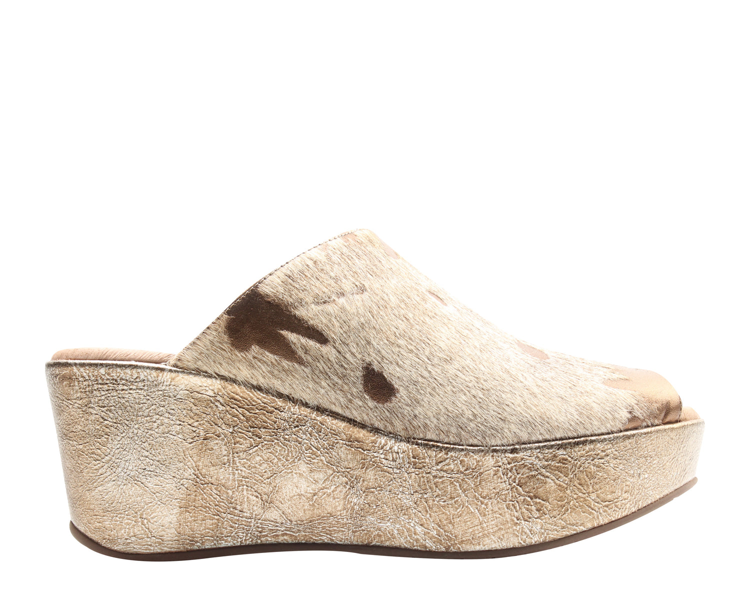 Chocolat Blu Yiona Pony Peep Toe Wedge Women's Sandal