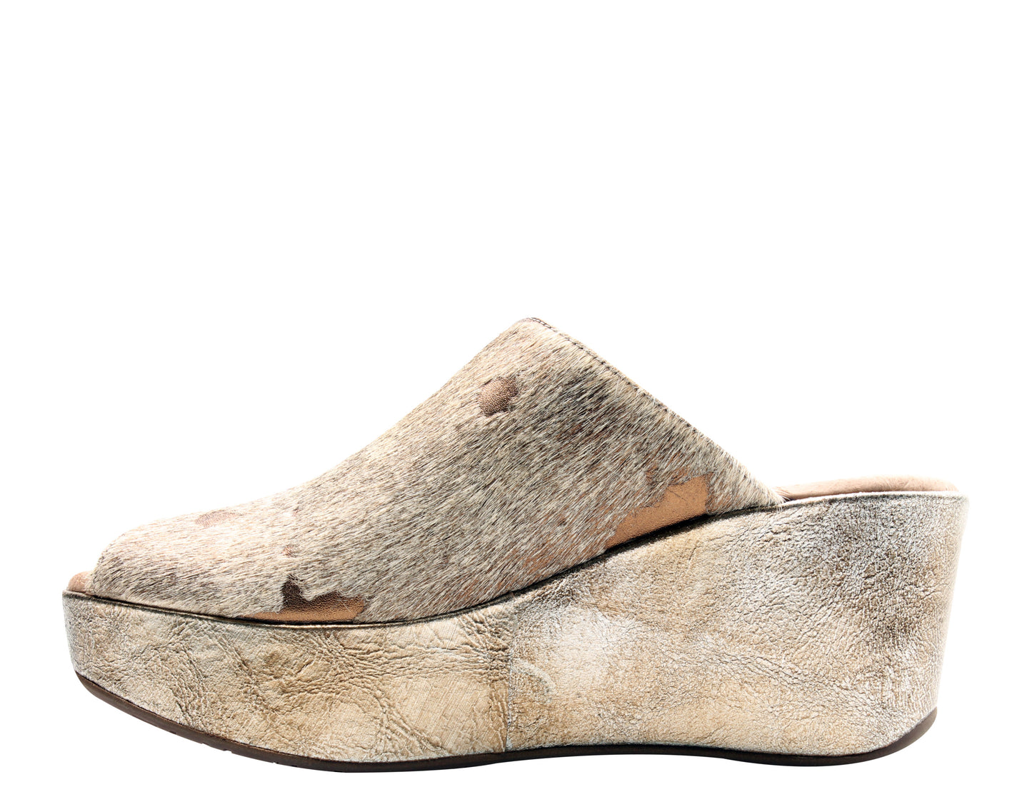 Chocolat Blu Yiona Pony Peep Toe Wedge Women's Sandal