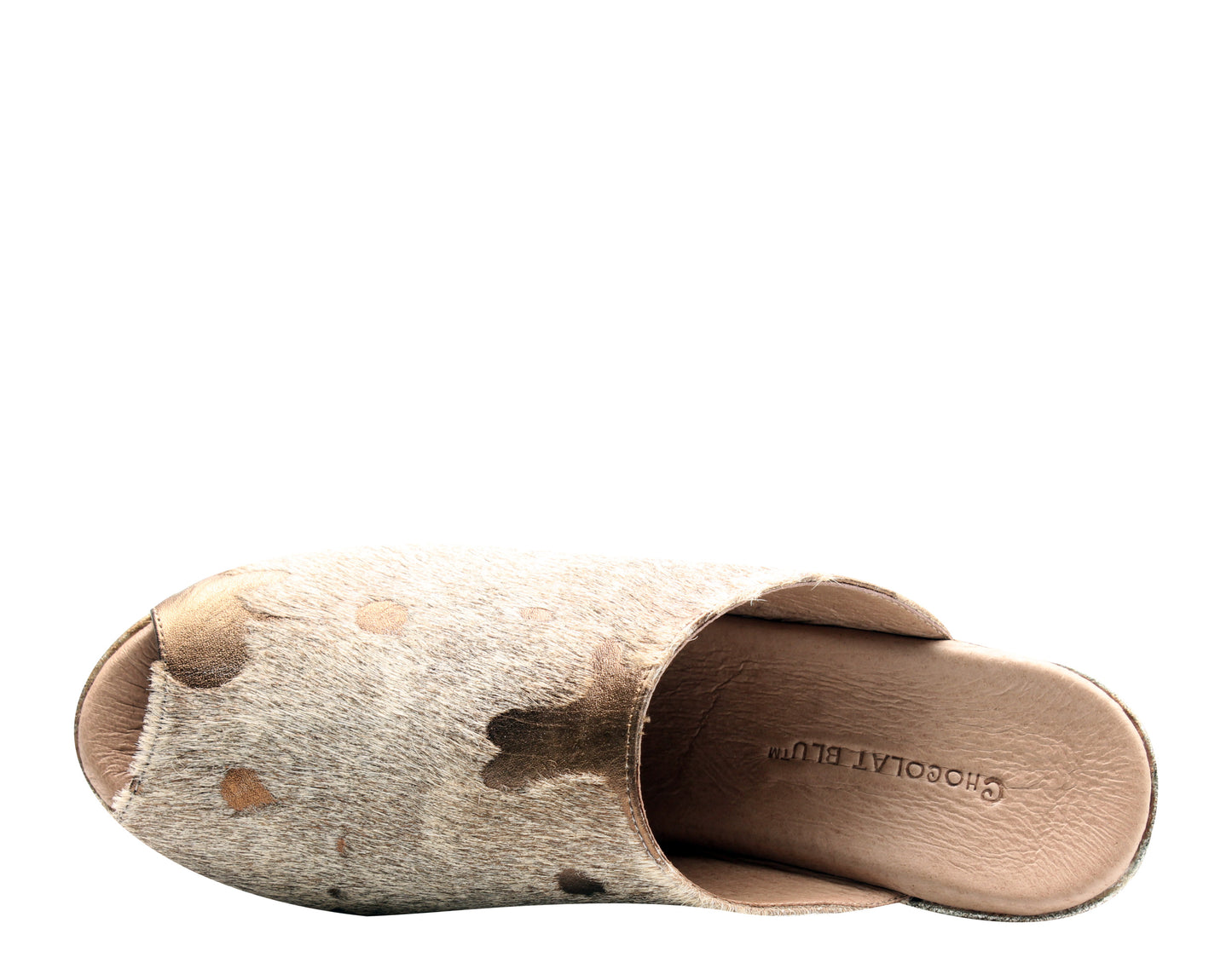 Chocolat Blu Yiona Pony Peep Toe Wedge Women's Sandal